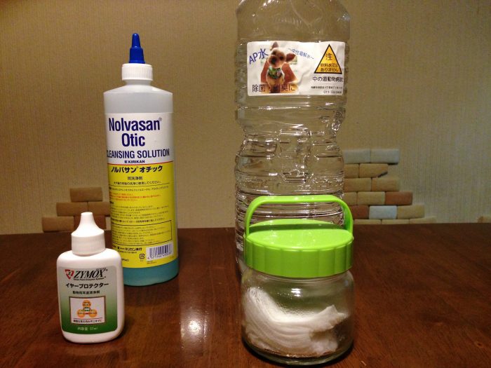 自宅で出来る犬の耳の洗浄方法