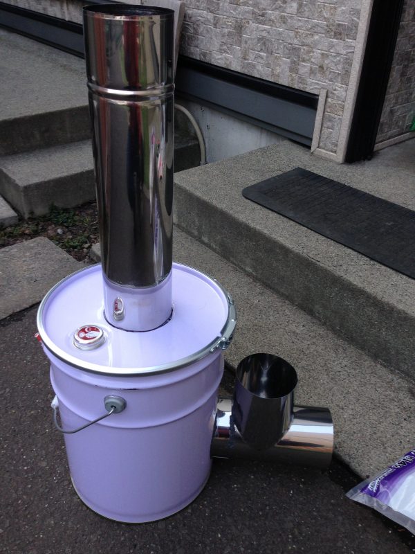 ロケットストーブを作ってみた